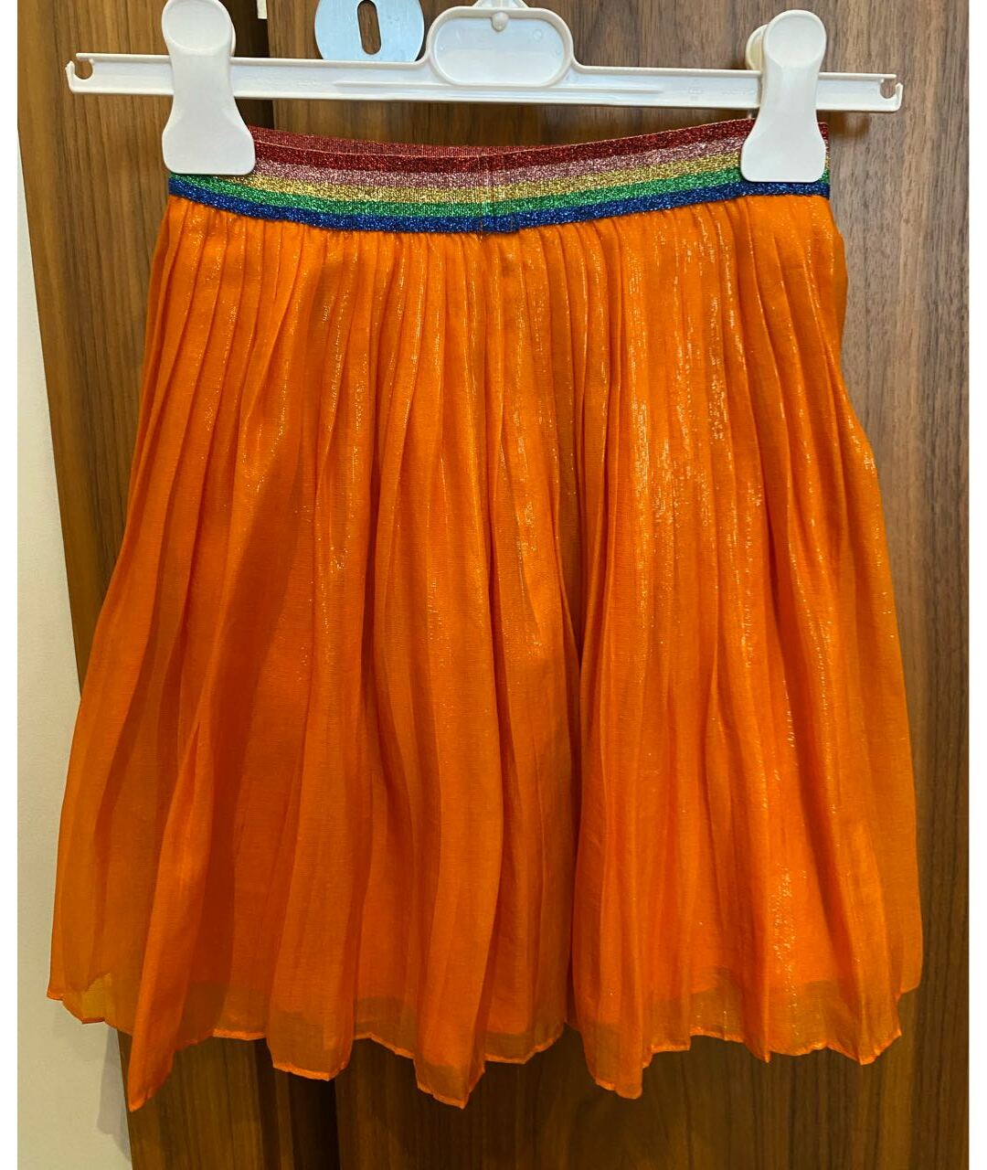 GUCCI KIDS Оранжевая шелковая юбка, фото 2