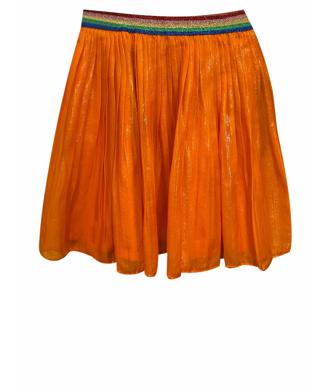 GUCCI KIDS Оранжевая шелковая юбка, фото 1