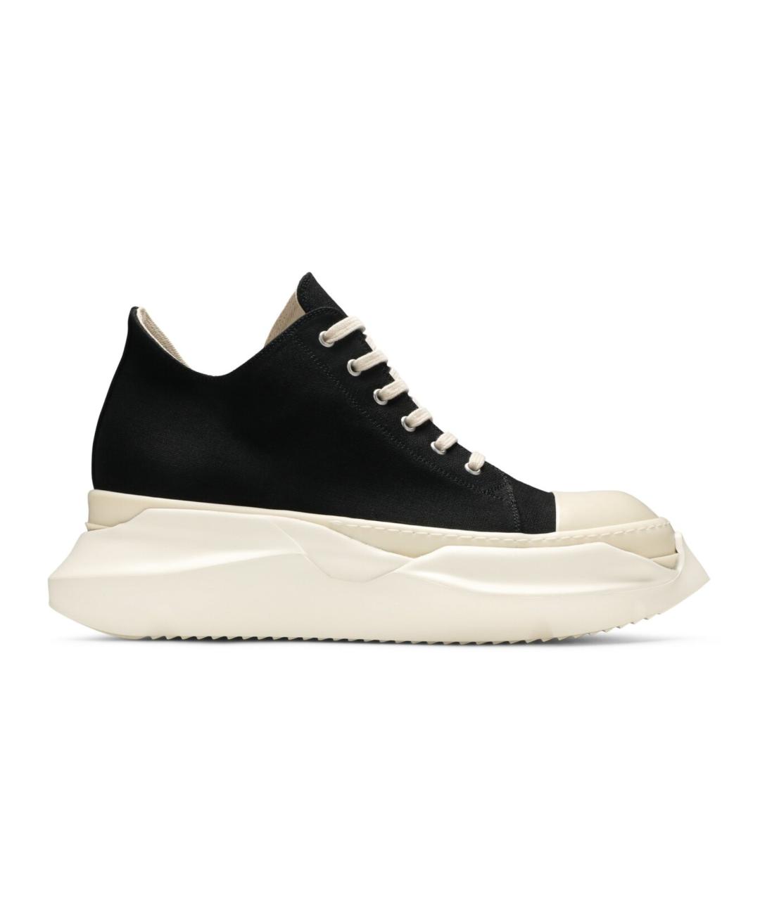 RICK OWENS Черные низкие кроссовки / кеды, фото 1