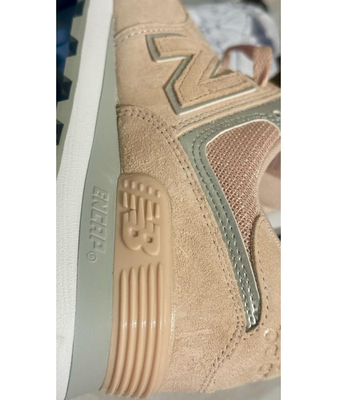 NEW BALANCE Коралловые замшевые кроссовки, фото 4