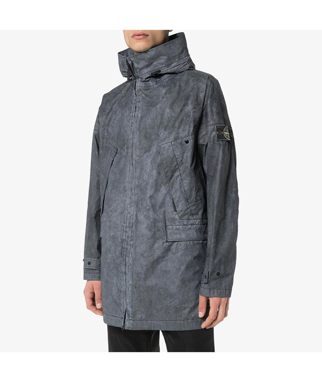 STONE ISLAND Серое пальто, фото 2