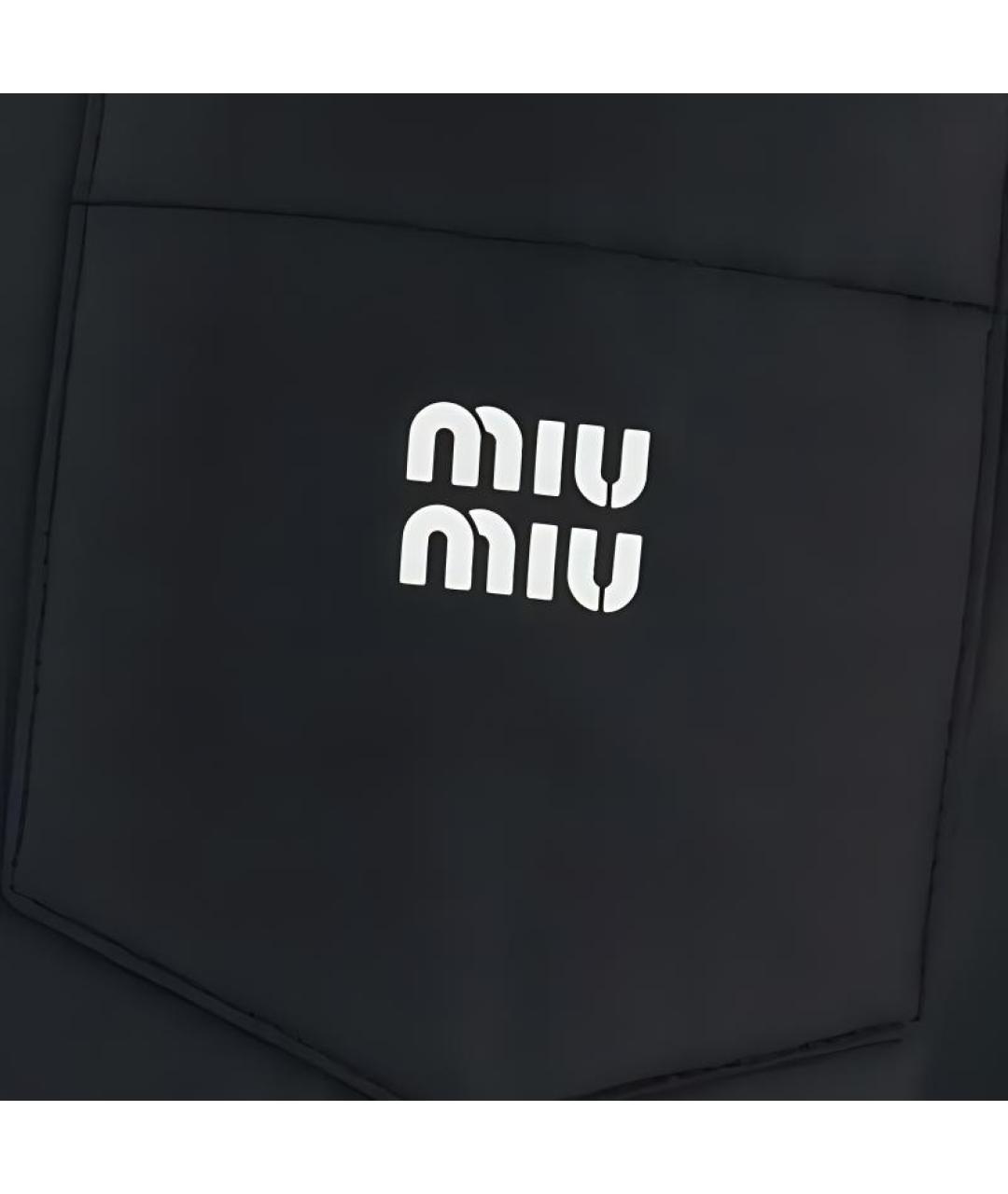 MIU MIU Черный пуховик, фото 5