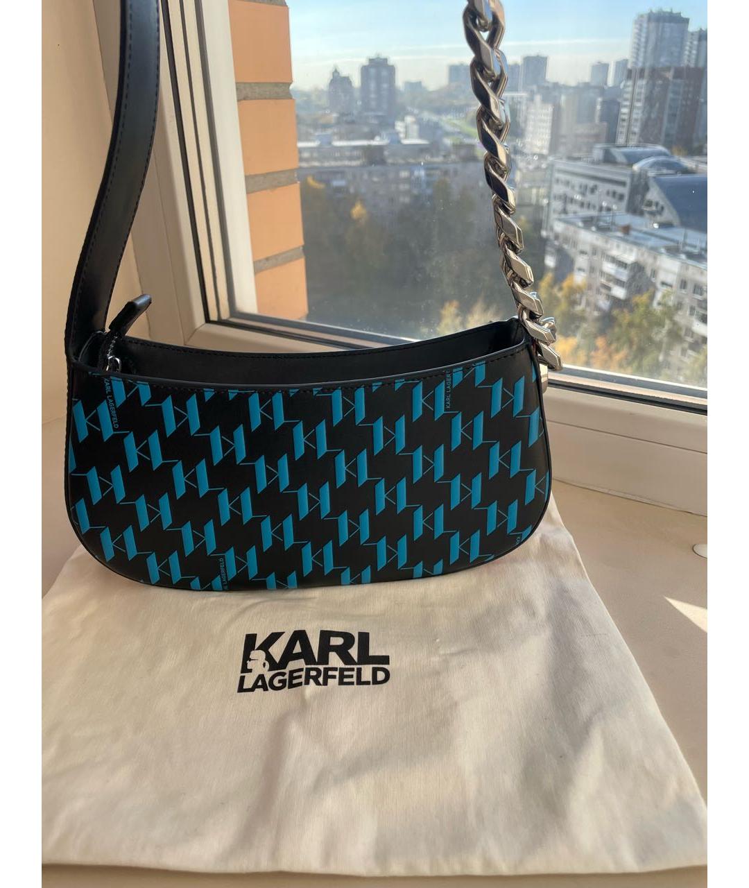 KARL LAGERFELD Мульти кожаная сумка с короткими ручками, фото 3