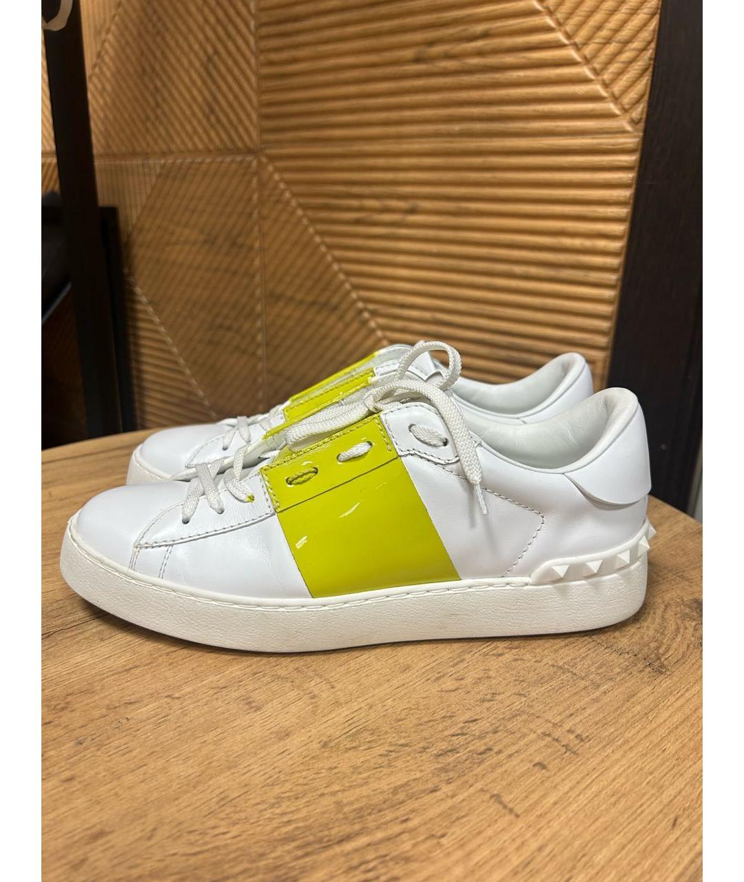 VALENTINO Белые кожаные кеды, фото 2