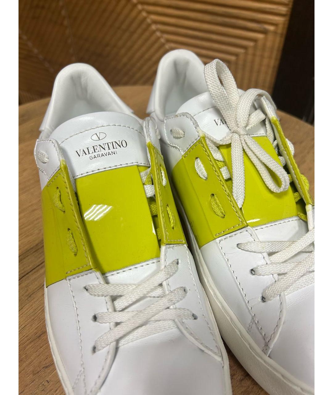 VALENTINO Белые кожаные кеды, фото 4