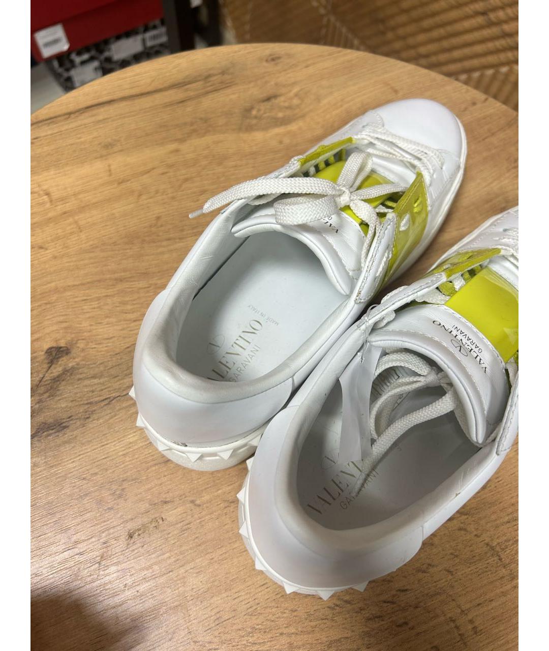 VALENTINO Белые кожаные кеды, фото 6