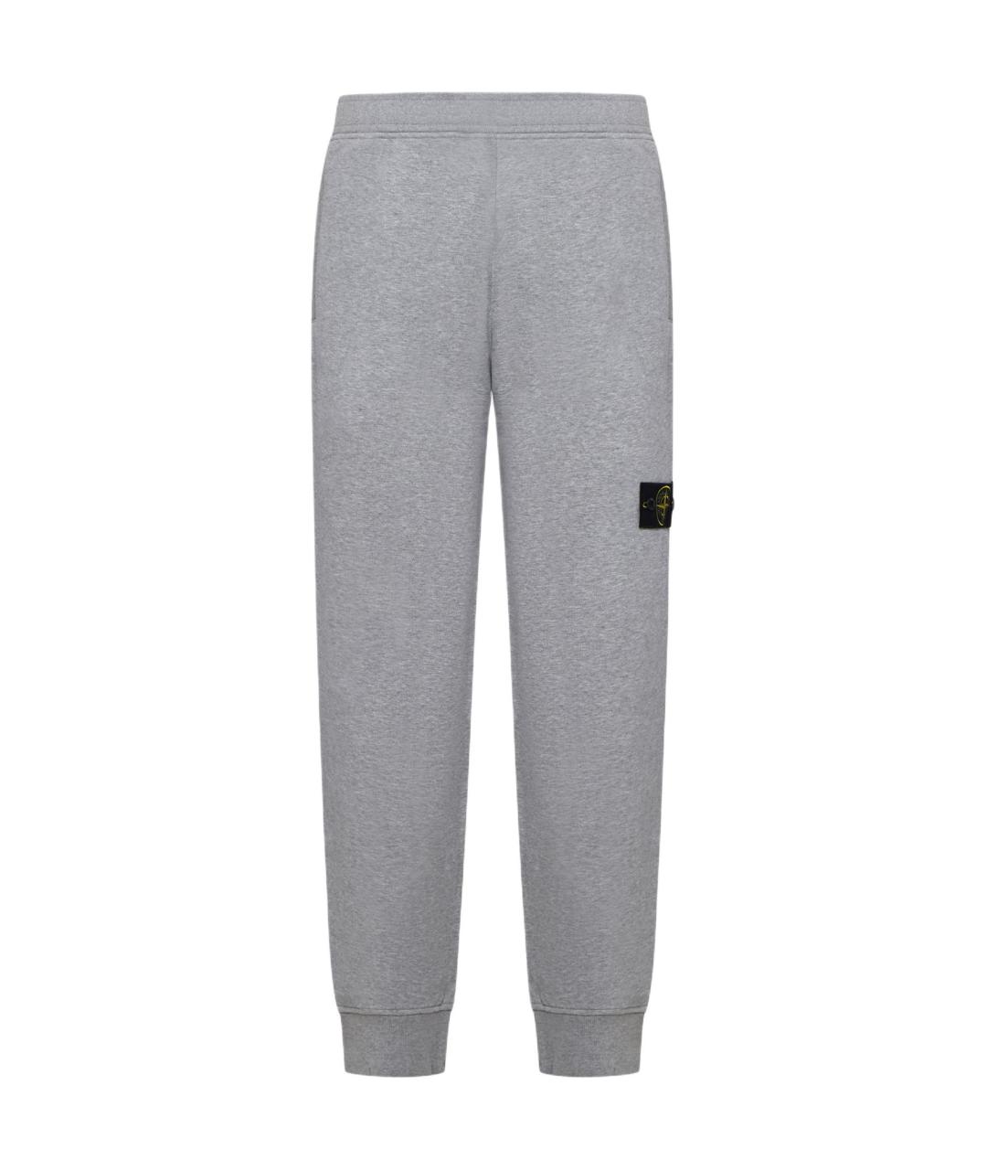 STONE ISLAND Серые повседневные брюки, фото 1