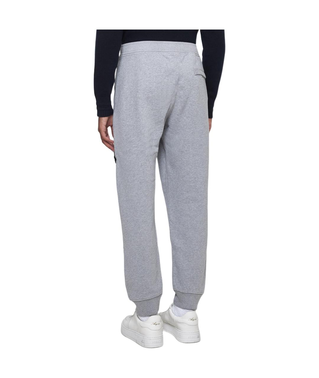 STONE ISLAND Серые повседневные брюки, фото 4