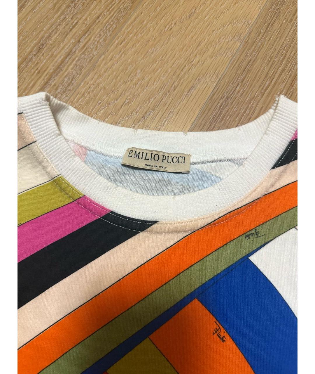 EMILIO PUCCI Мульти хлопковая футболка, фото 5
