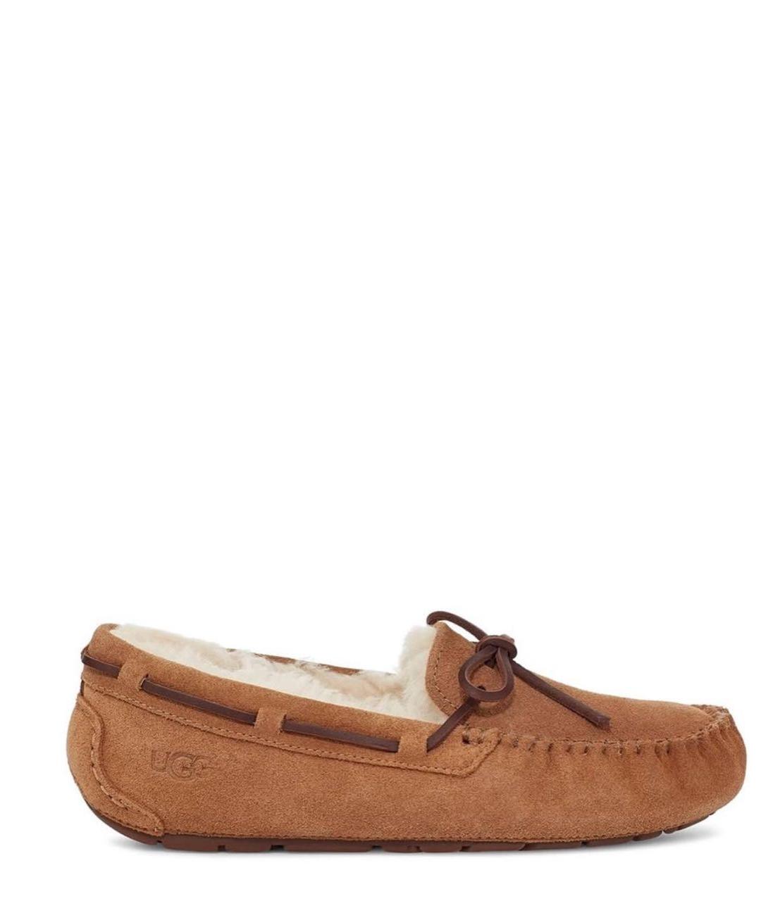 UGG AUSTRALIA Коричневые замшевые мокасины, фото 1
