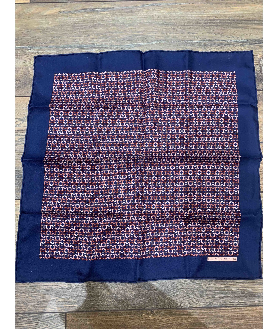 HERMES PRE-OWNED Бордовый шелковый шарф, фото 5