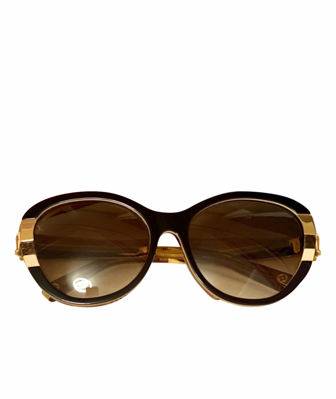 LOUIS VUITTON Золотые солнцезащитные очки, фото 1