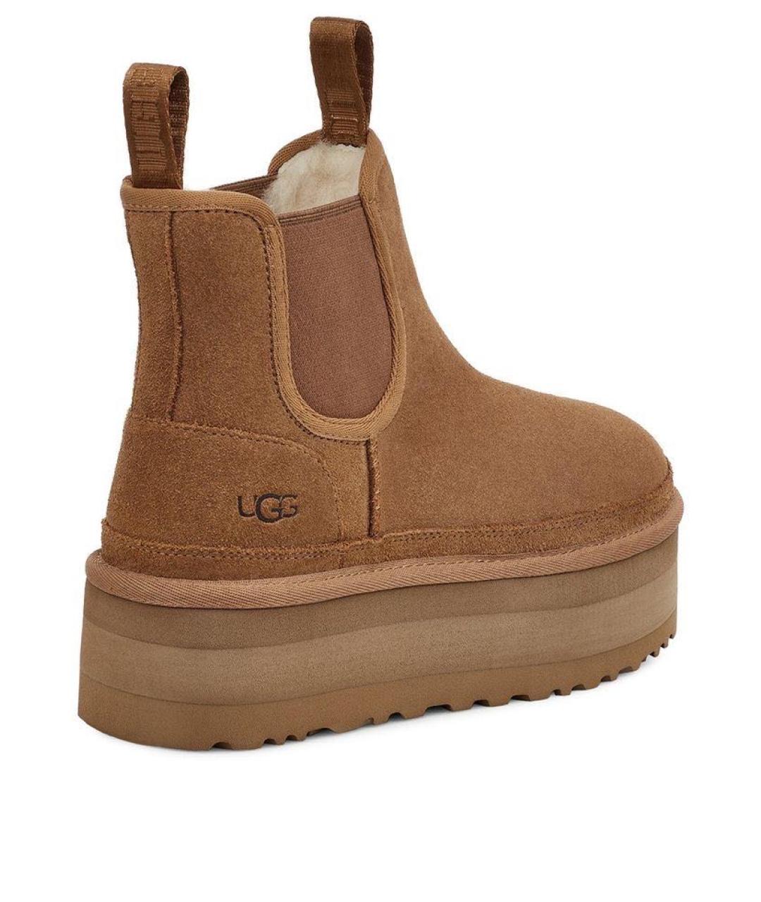 UGG AUSTRALIA Коричневые замшевые сапоги, фото 2