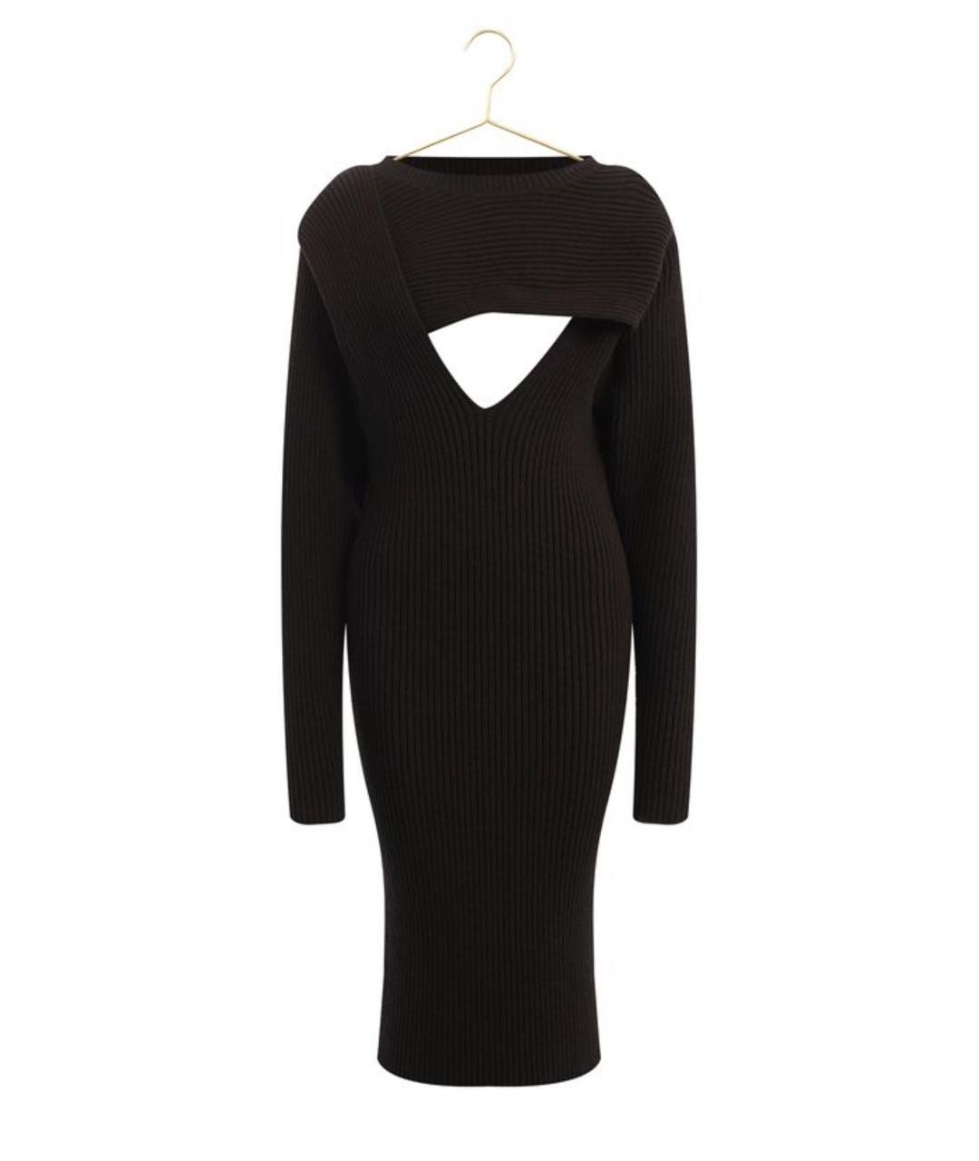 BOTTEGA VENETA Коричневое коктейльное платье, фото 2