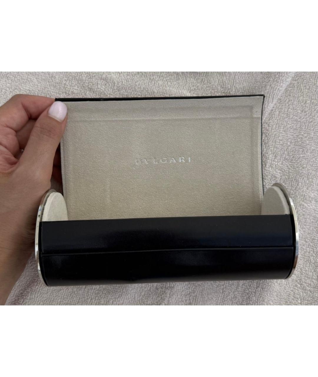 BVLGARI Коричневые пластиковые солнцезащитные очки, фото 5