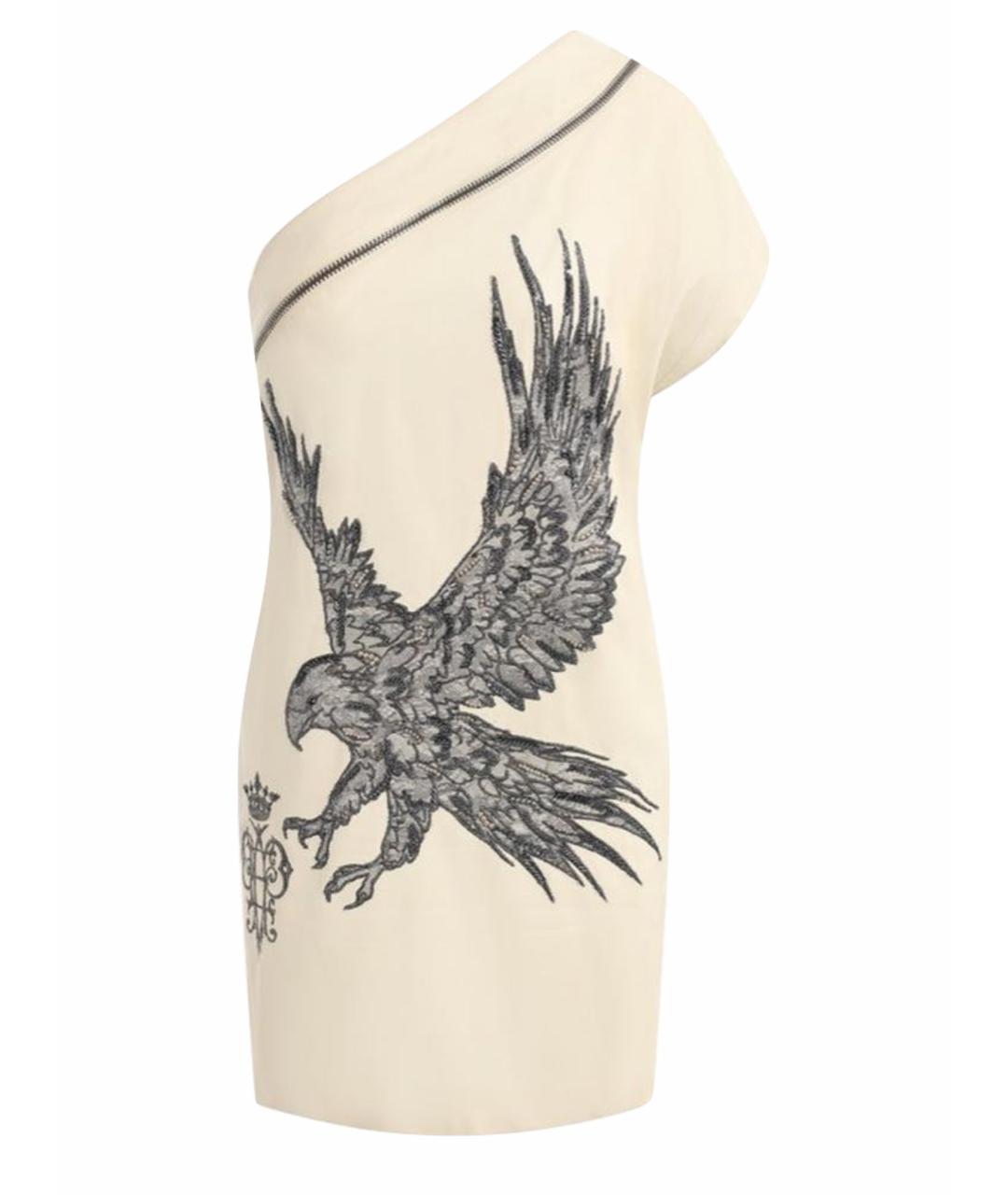 EMILIO PUCCI Бежевое кожаное коктейльное платье, фото 1