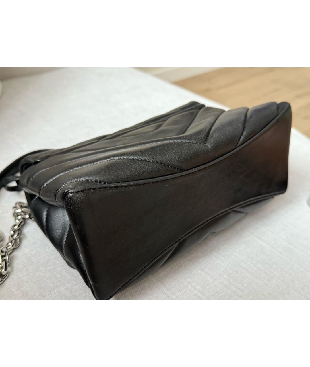 MICHAEL KORS Черная кожаная сумка через плечо, фото 3