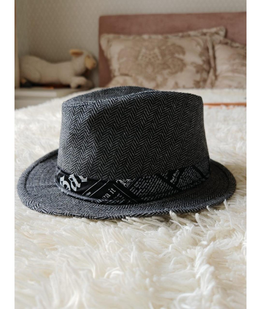 JOHN GALLIANO Серая шерстяная шляпа, фото 2