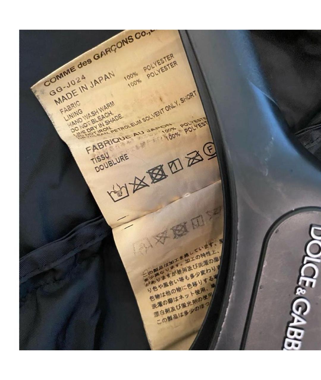 COMME DES GARÇONS Черный полиэстеровый жакет/пиджак, фото 5
