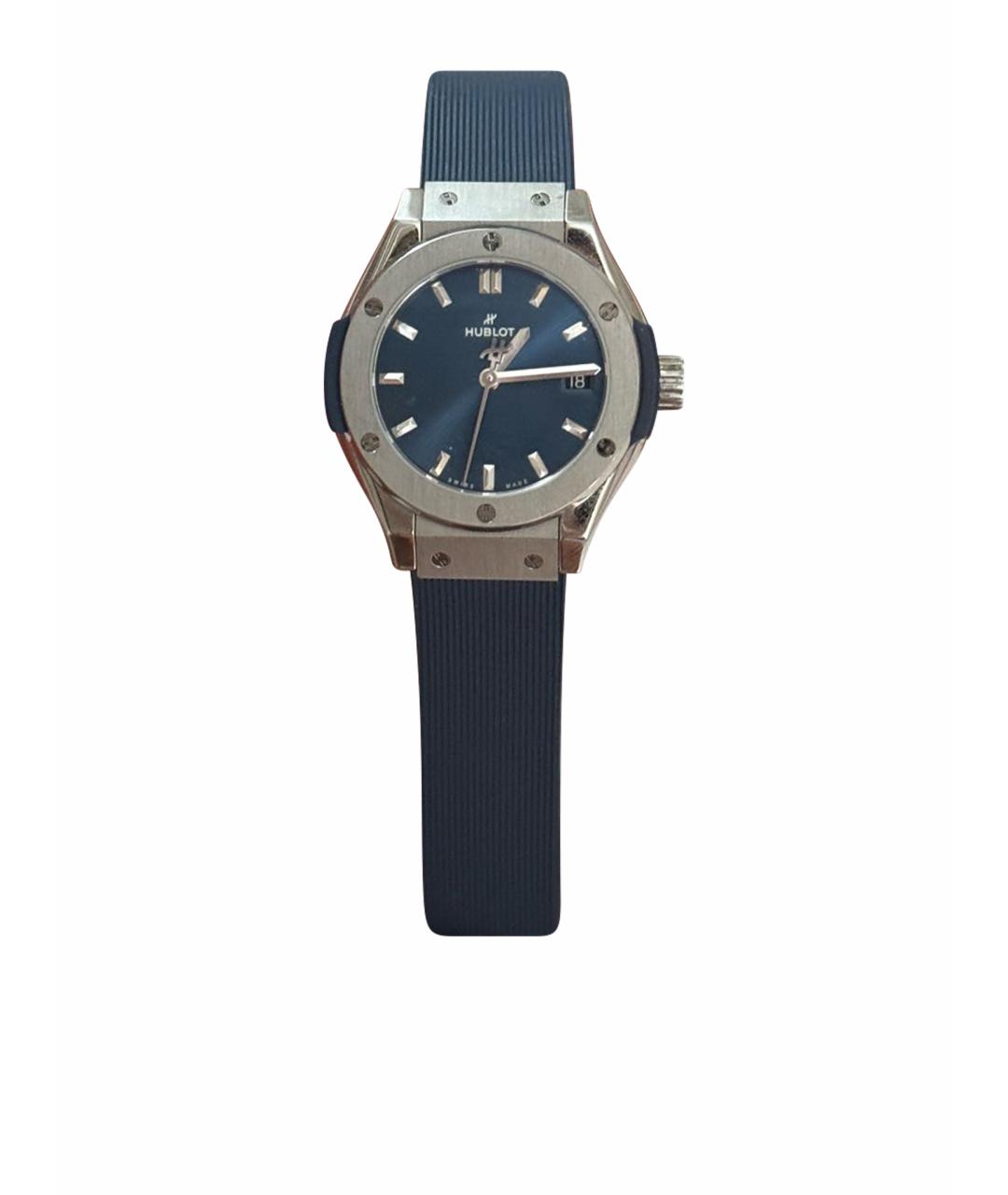 HUBLOT Темно-синие титановые часы, фото 1