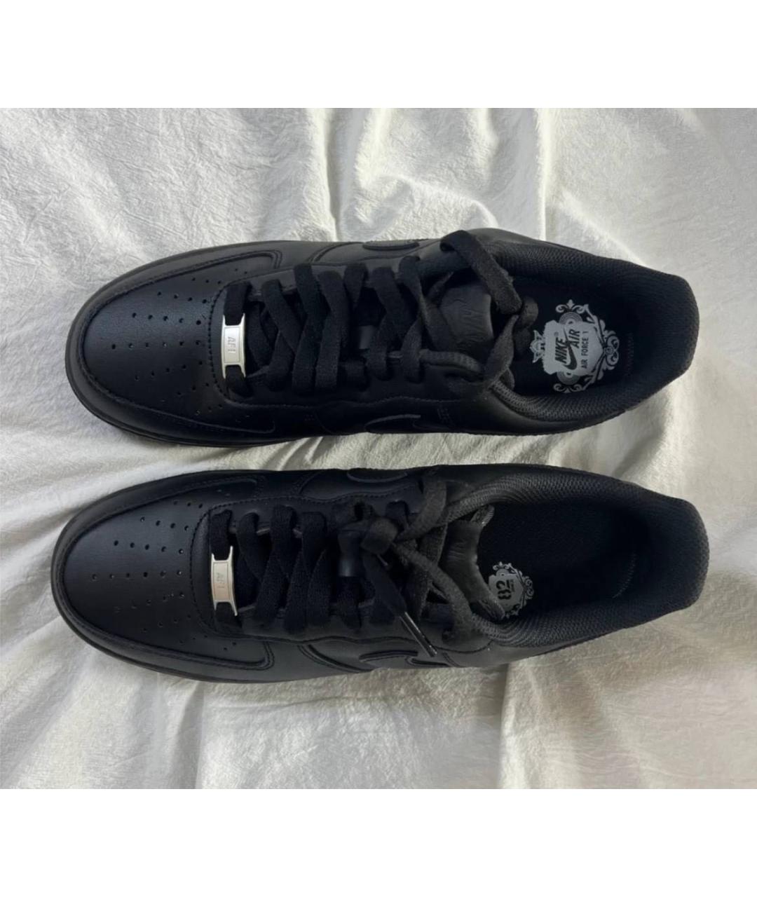 NIKE Черные кожаные кроссовки, фото 5