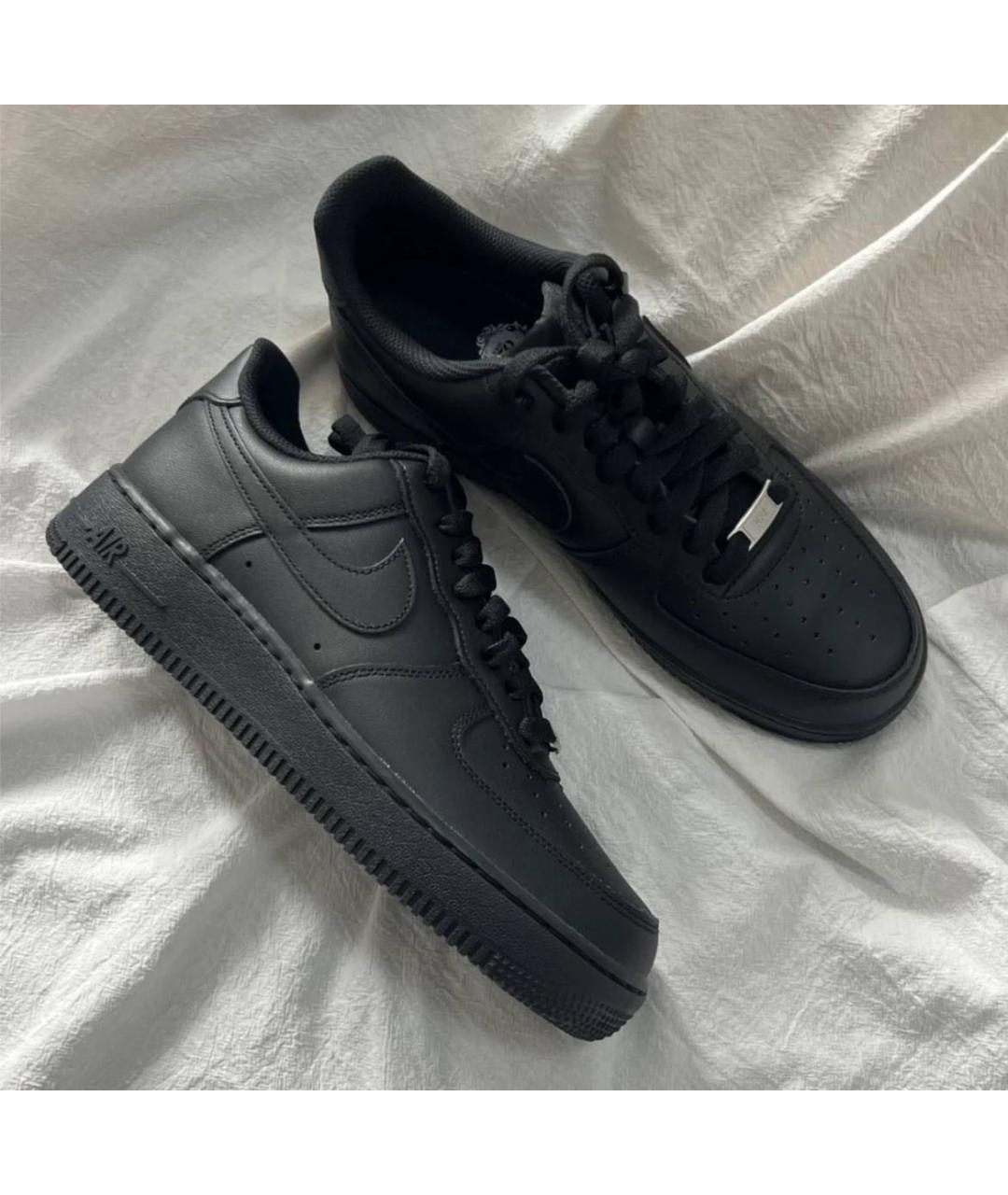 NIKE Черные кожаные кроссовки, фото 8