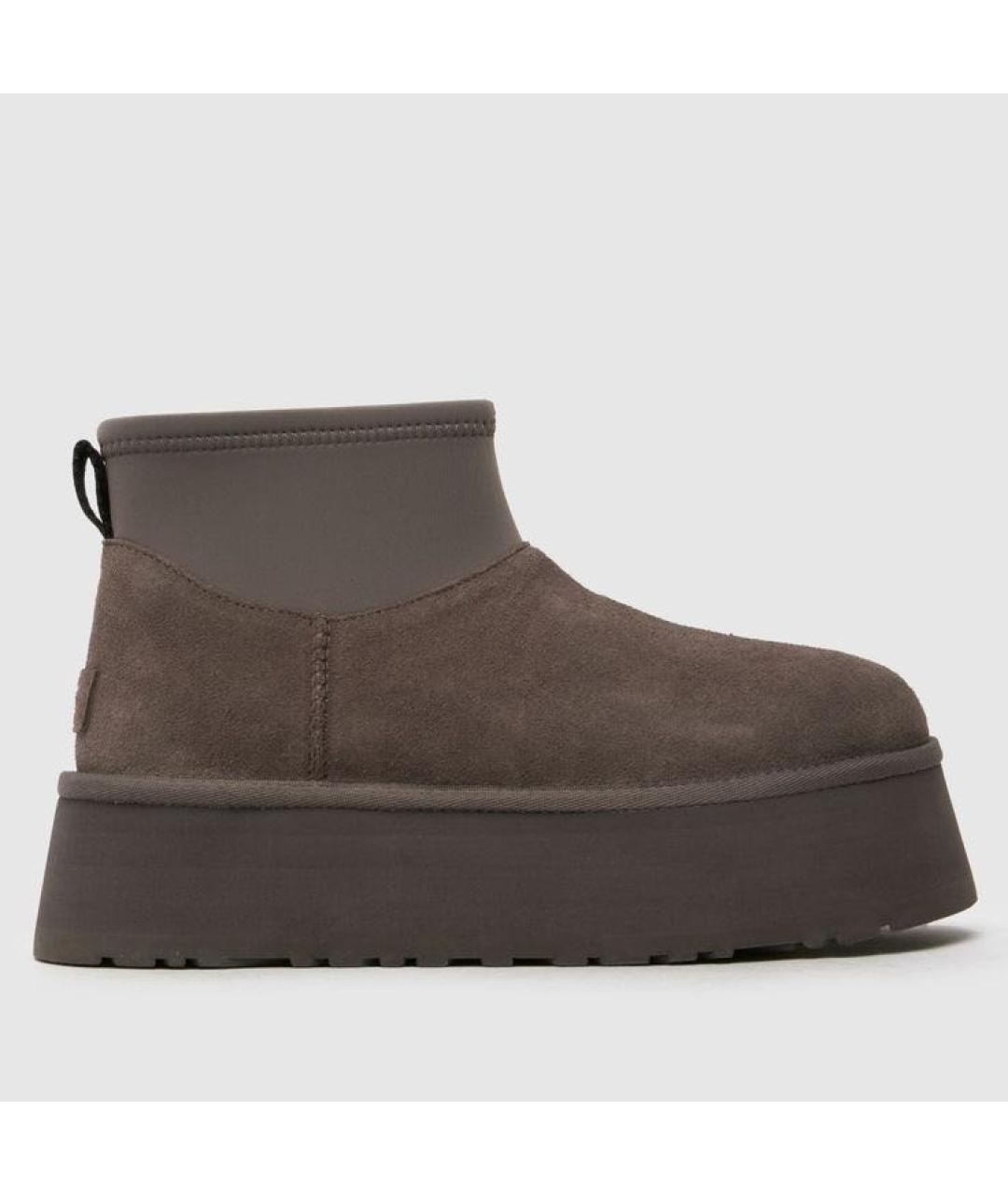 UGG AUSTRALIA Серые замшевые сапоги, фото 6