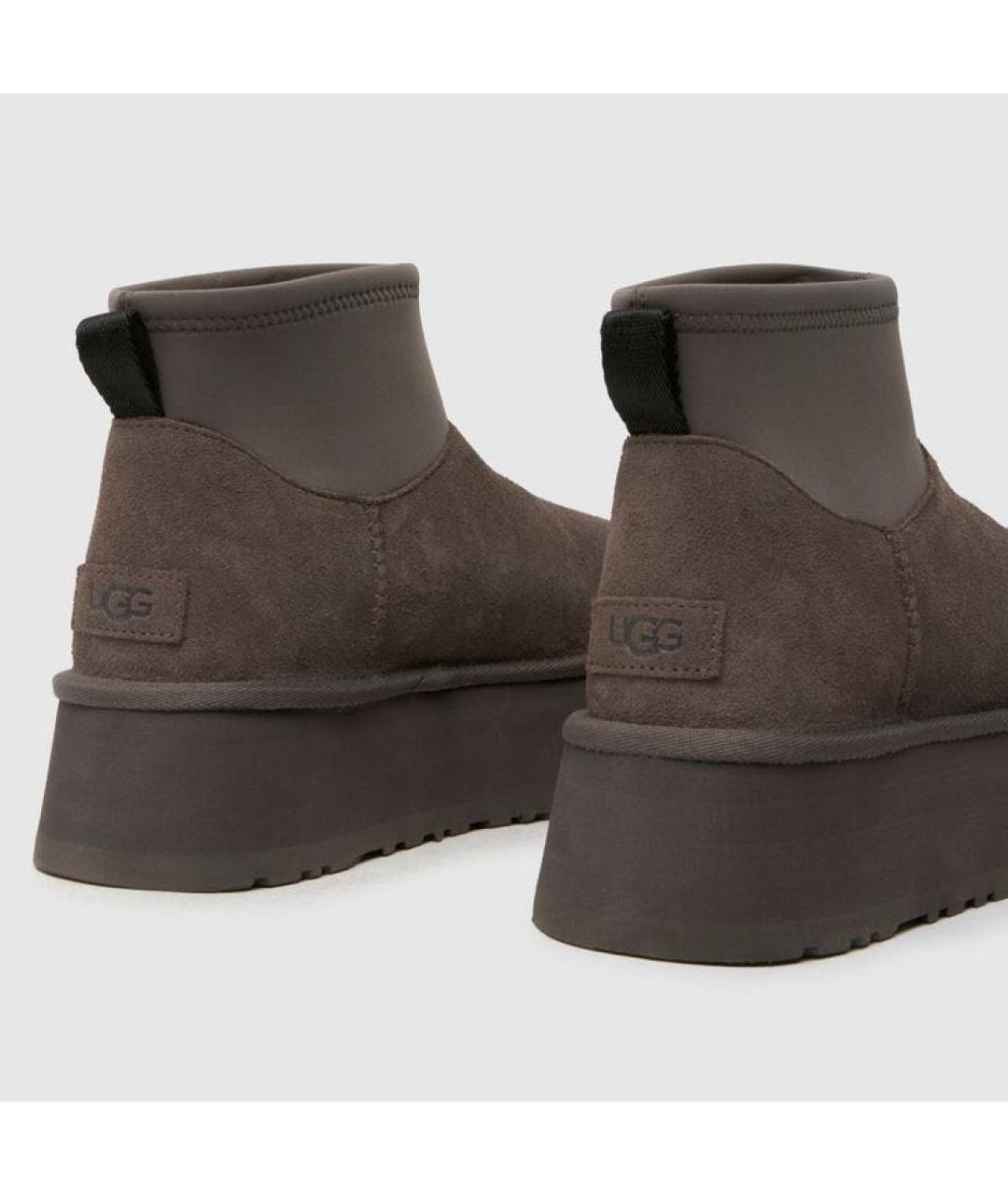 UGG AUSTRALIA Серые замшевые сапоги, фото 4
