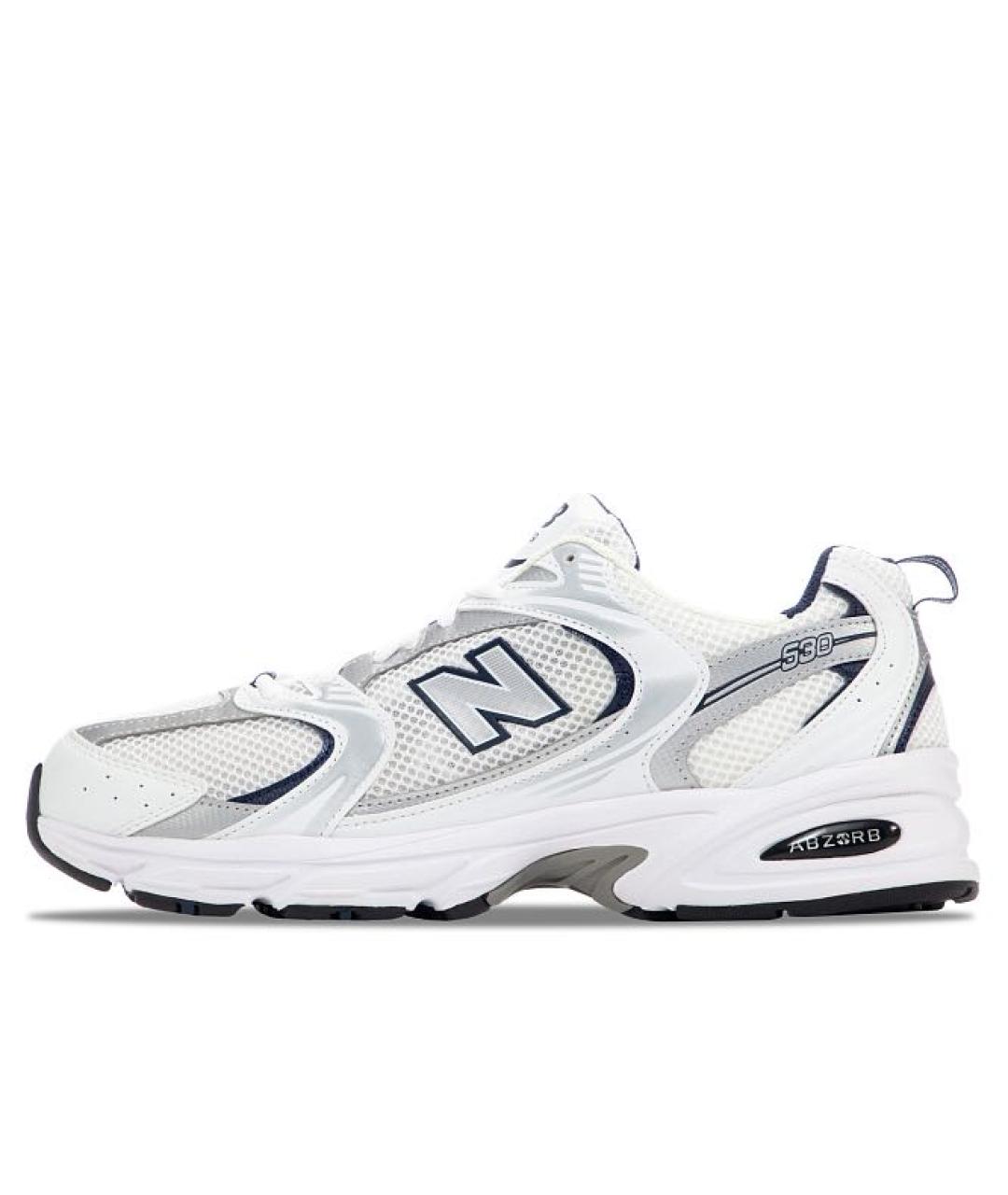 NEW BALANCE Белые текстильные кроссовки, фото 9