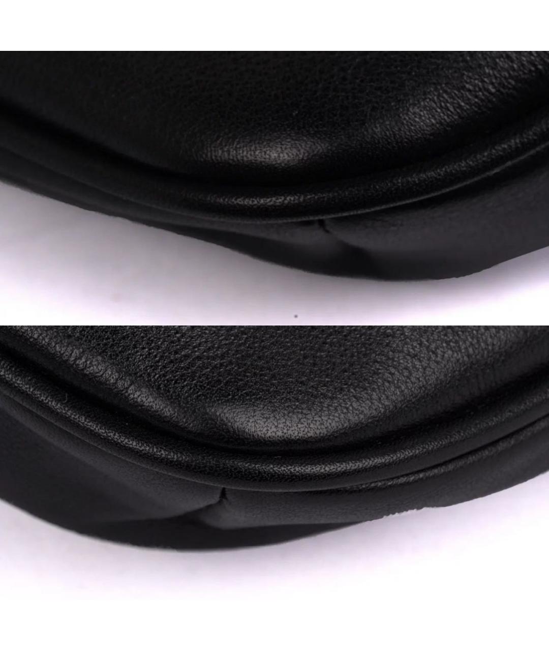 SAINT LAURENT Черная кожаная поясная сумка, фото 8