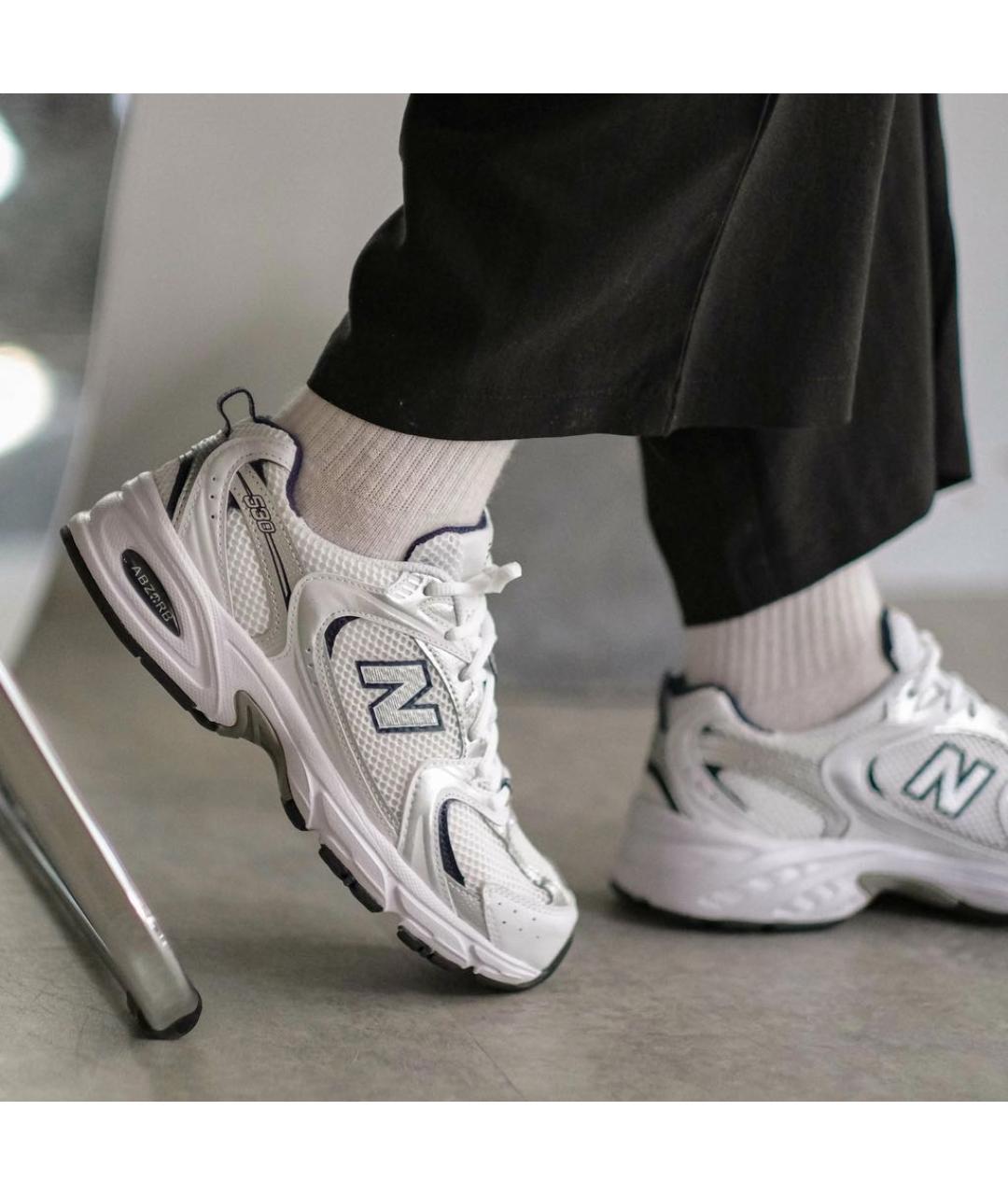 NEW BALANCE Белые текстильные низкие кроссовки / кеды, фото 5