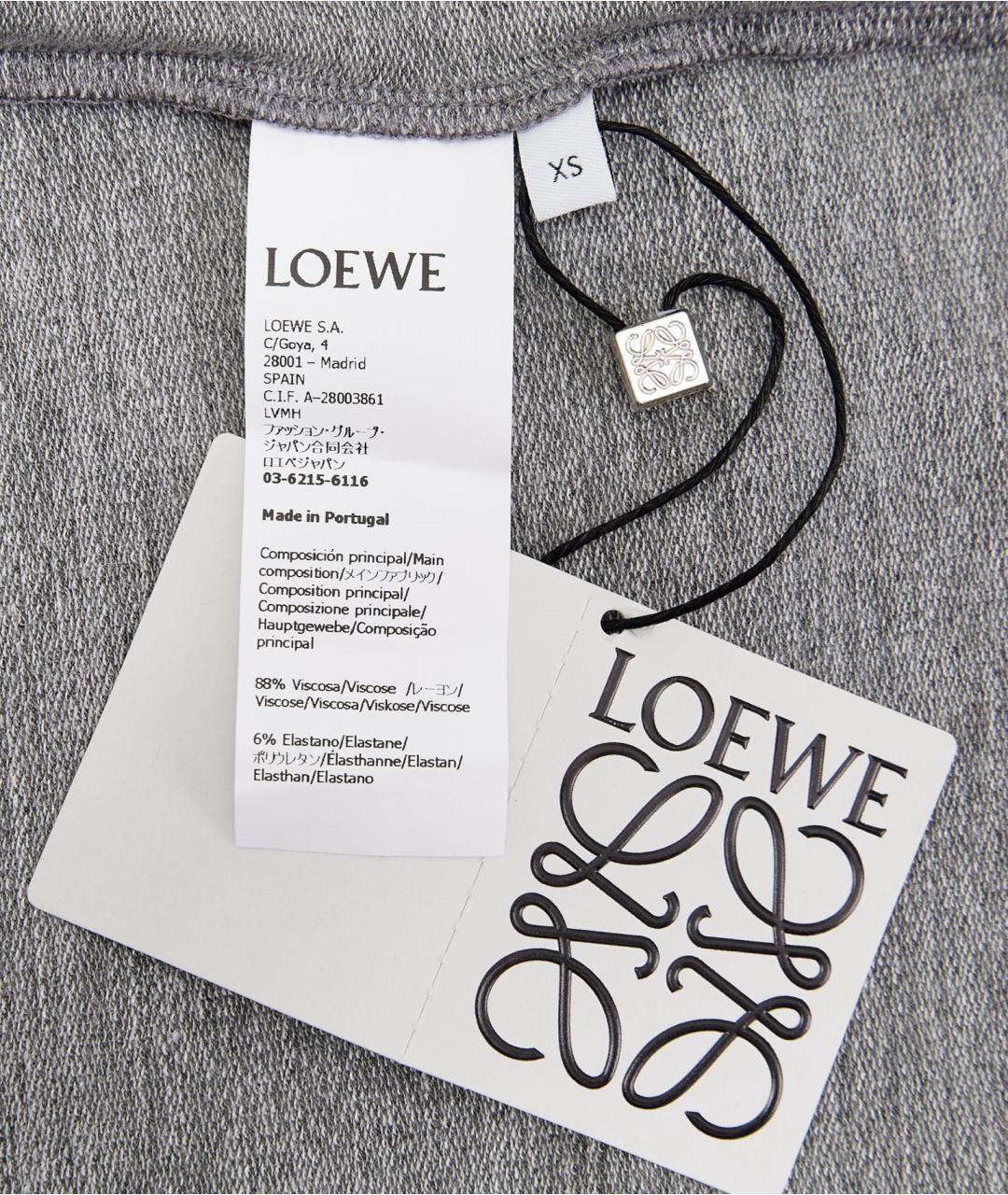 LOEWE Серый вискозный костюм с юбками, фото 4