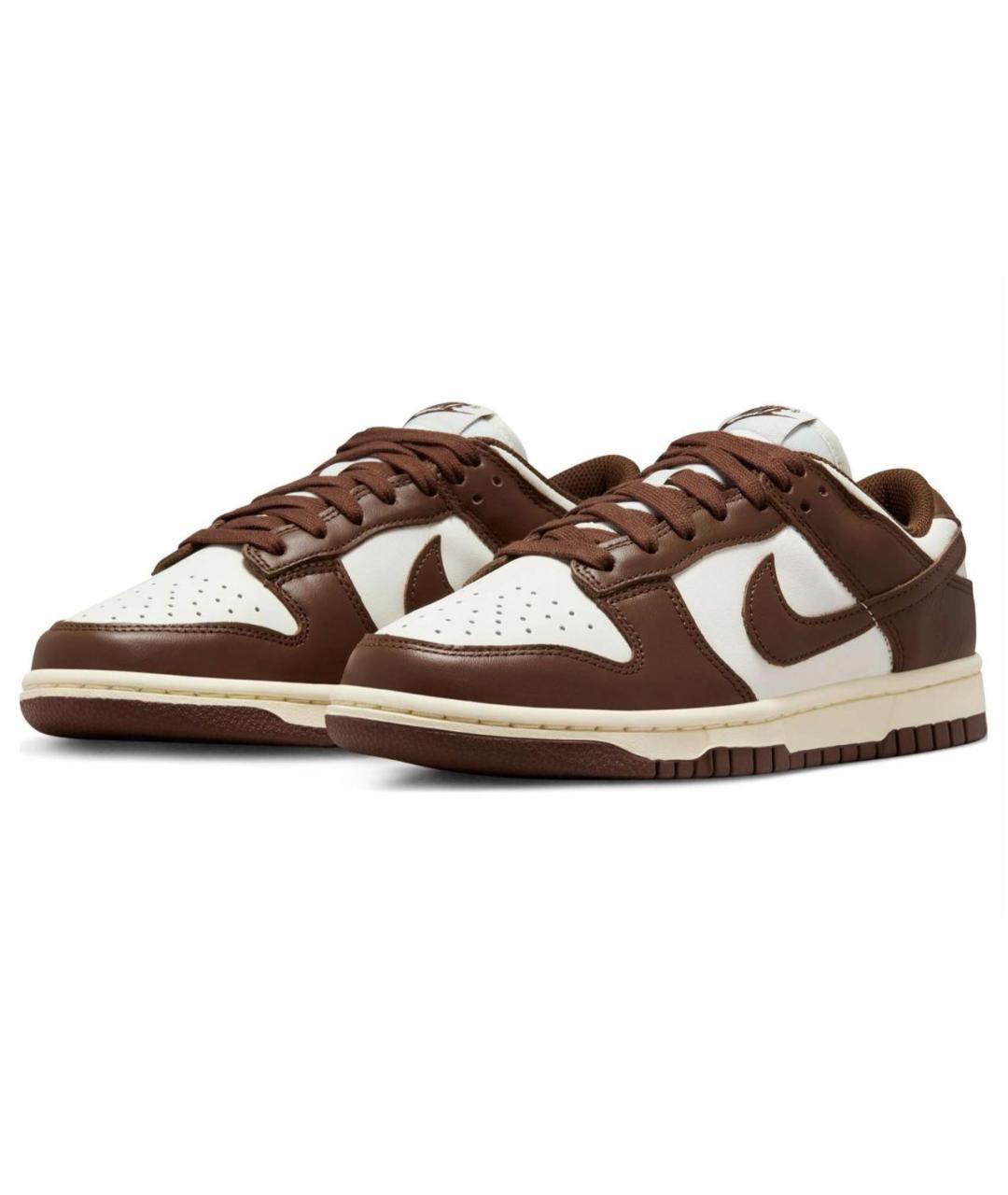 NIKE Коричневые кожаные кроссовки, фото 7