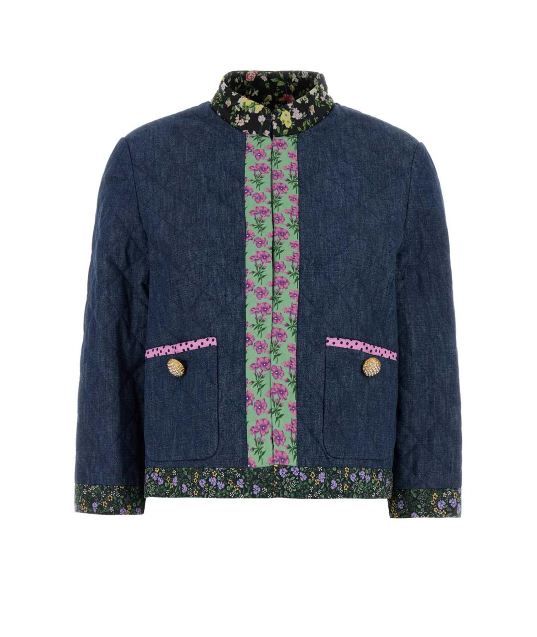 VALENTINO Синий хлопковый жакет/пиджак, фото 1