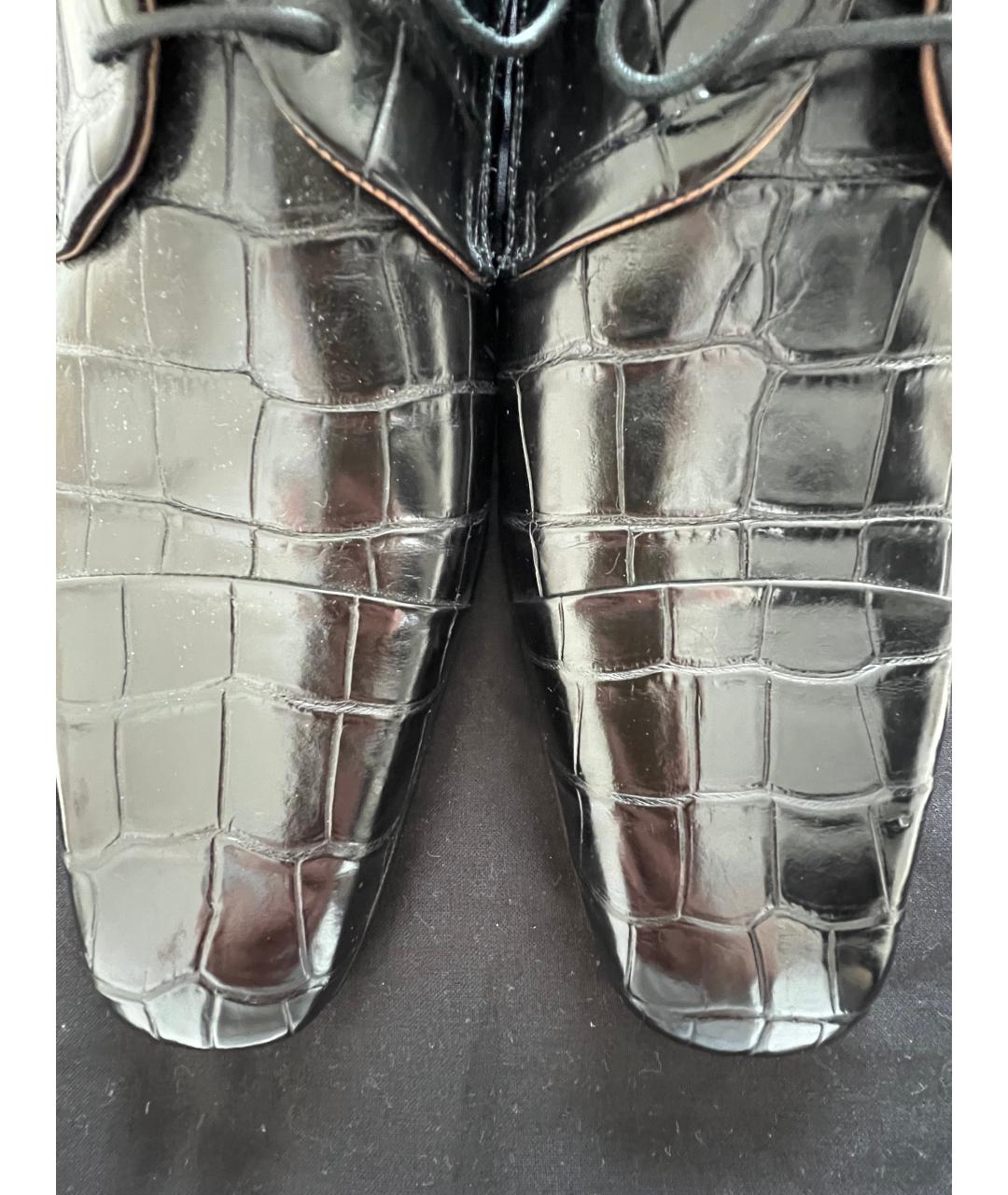 LANVIN Черные туфли из экзотической кожи, фото 6