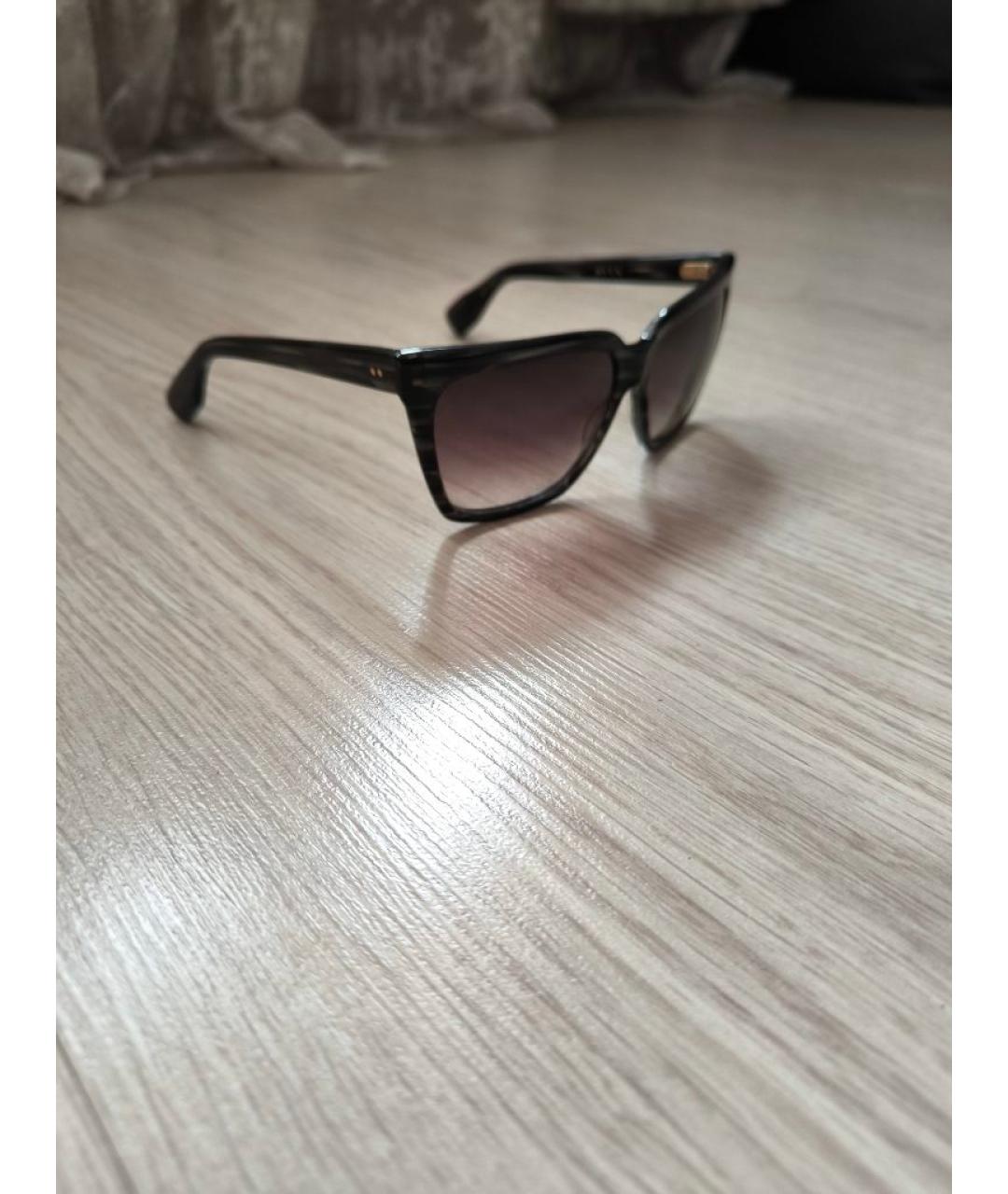 DITA Коричневые пластиковые солнцезащитные очки, фото 2