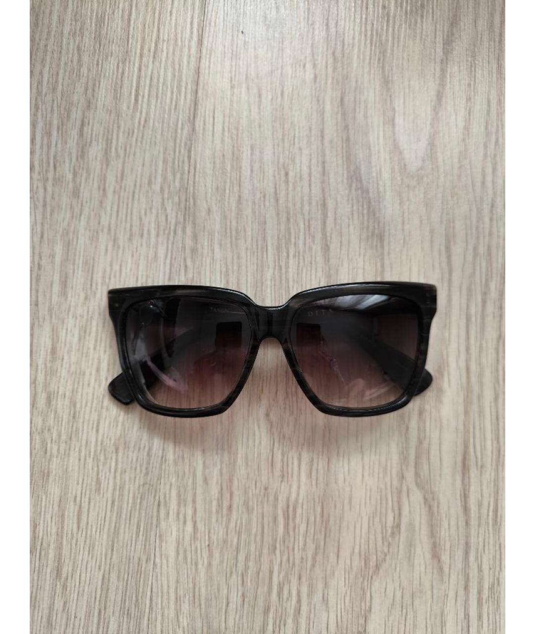 DITA Коричневые пластиковые солнцезащитные очки, фото 8