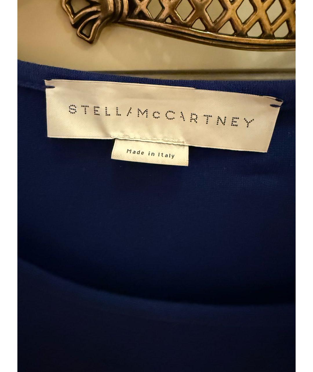 STELLA MCCARTNEY Синее вискозное повседневное платье, фото 2