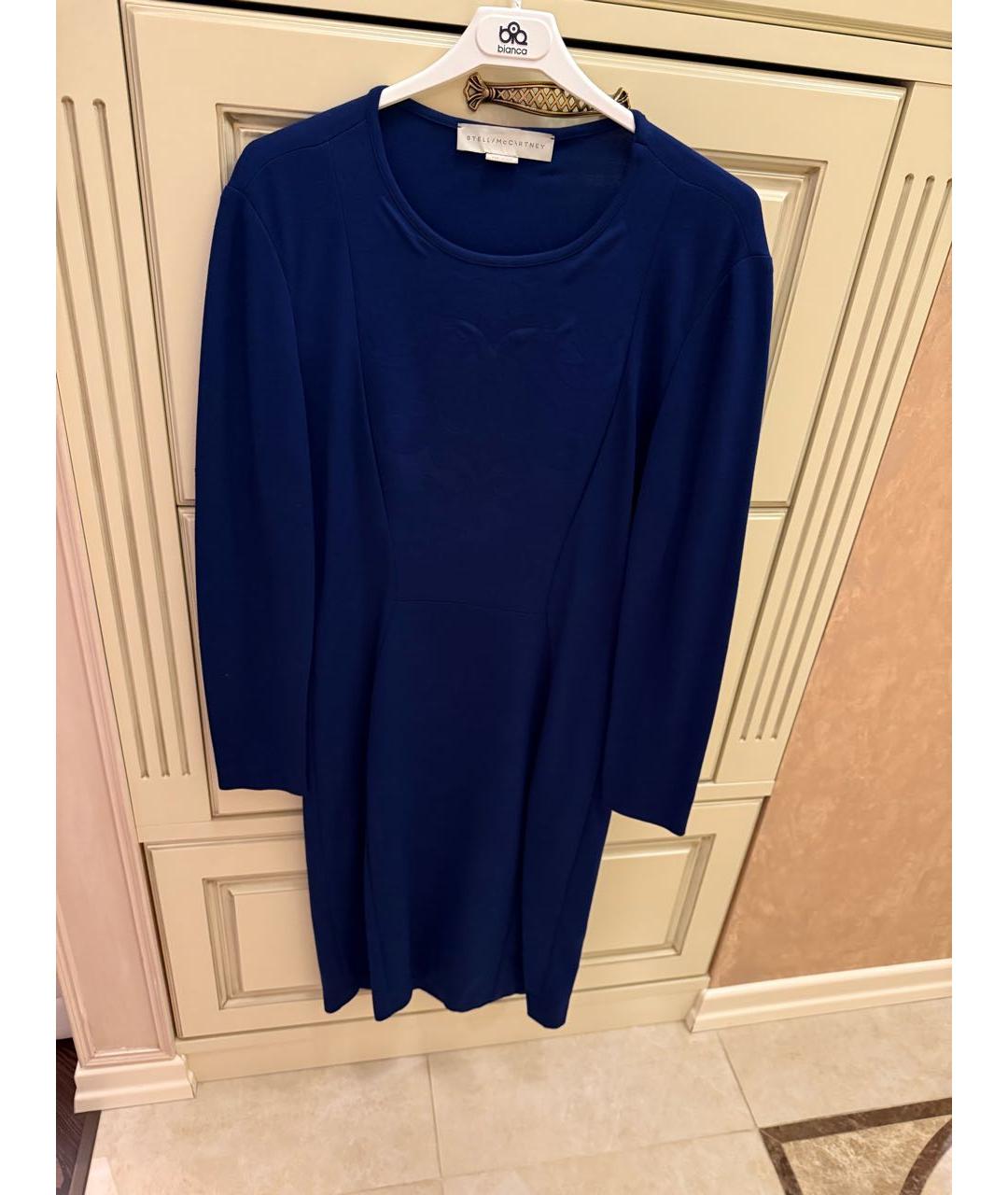 STELLA MCCARTNEY Синее вискозное повседневное платье, фото 5