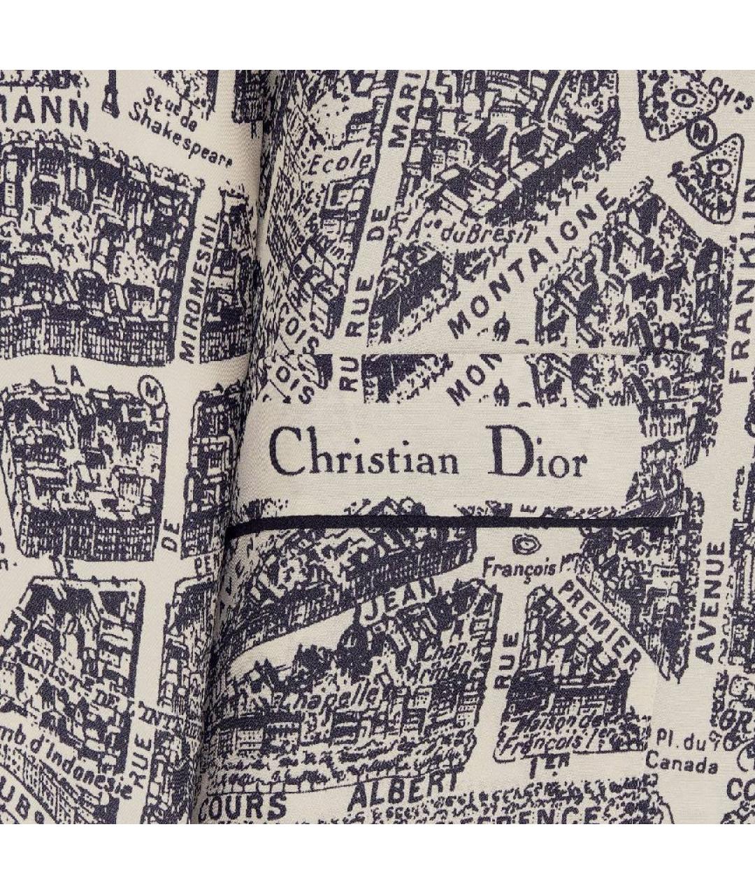 CHRISTIAN DIOR Бежевая шелковая рубашка, фото 3
