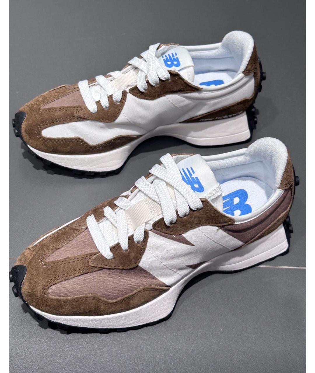 NEW BALANCE Коричневые замшевые кроссовки, фото 6