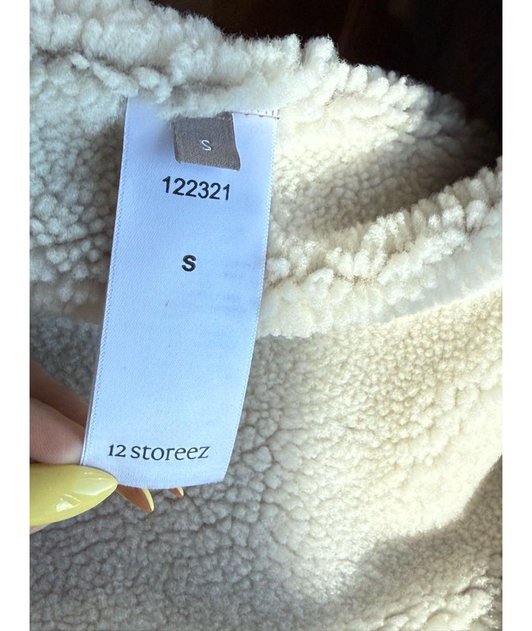 12 STOREEZ Коричневая замшевая дубленка, фото 6
