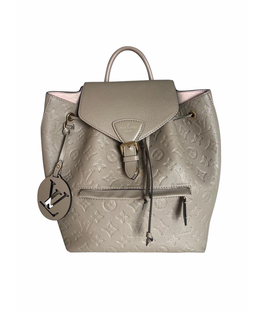 LOUIS VUITTON Бежевый кожаный рюкзак, фото 1
