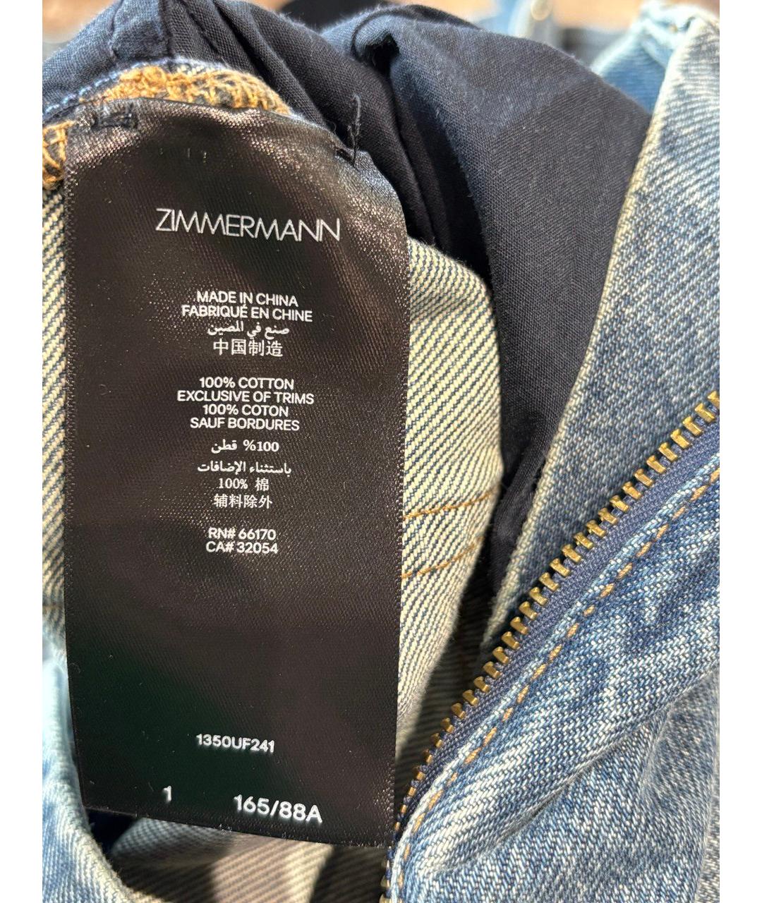 ZIMMERMANN Синий хлопковый комбинезон, фото 6
