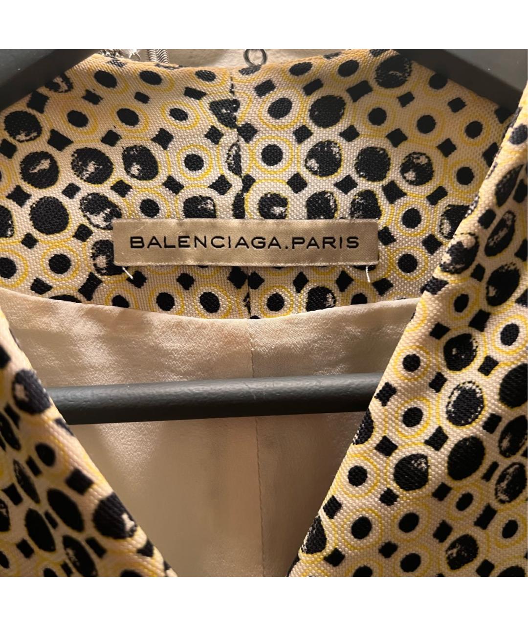 BALENCIAGA Желтый хлопковый жилет, фото 3