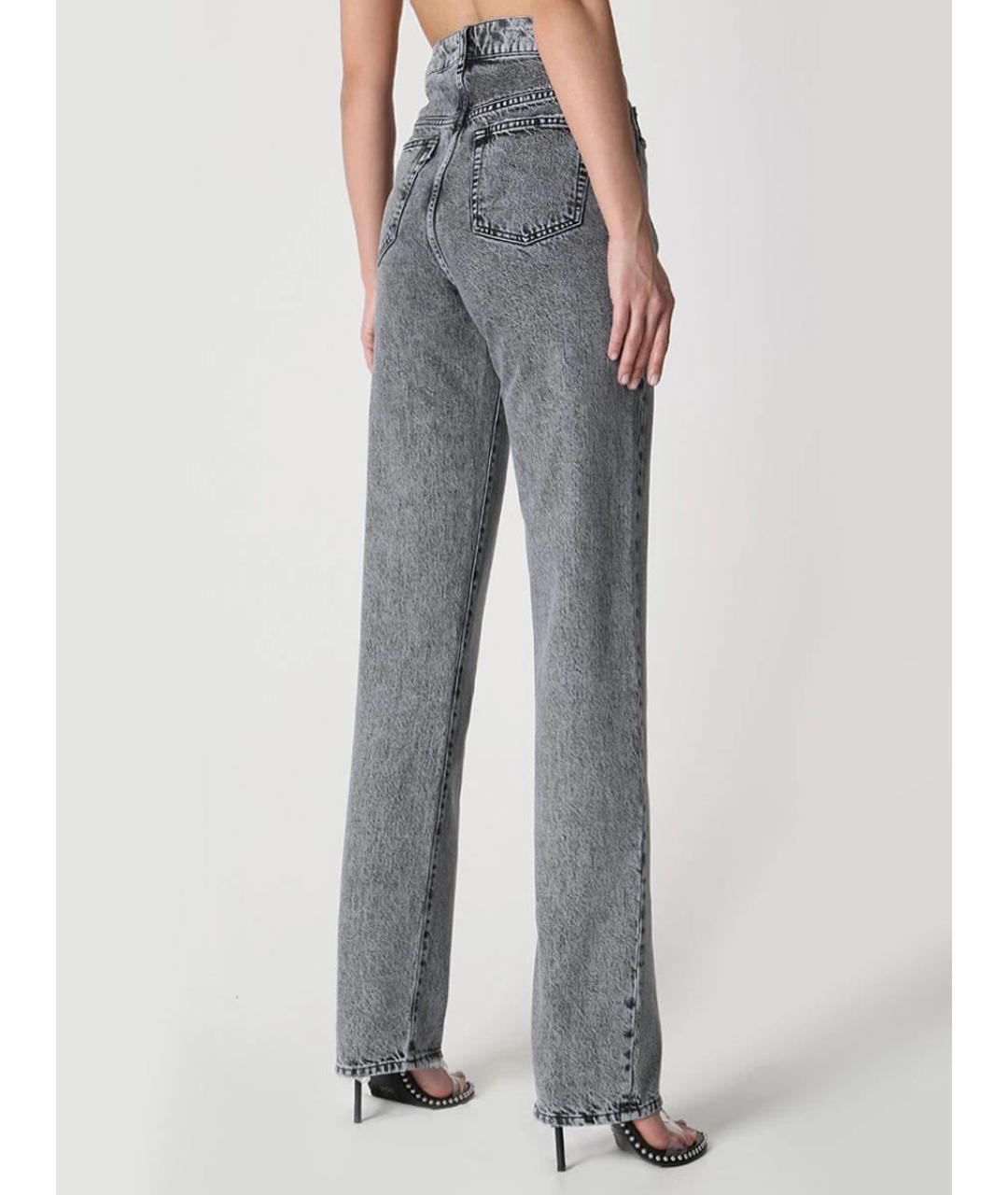 3X1 Серые хлопковые прямые джинсы, фото 2