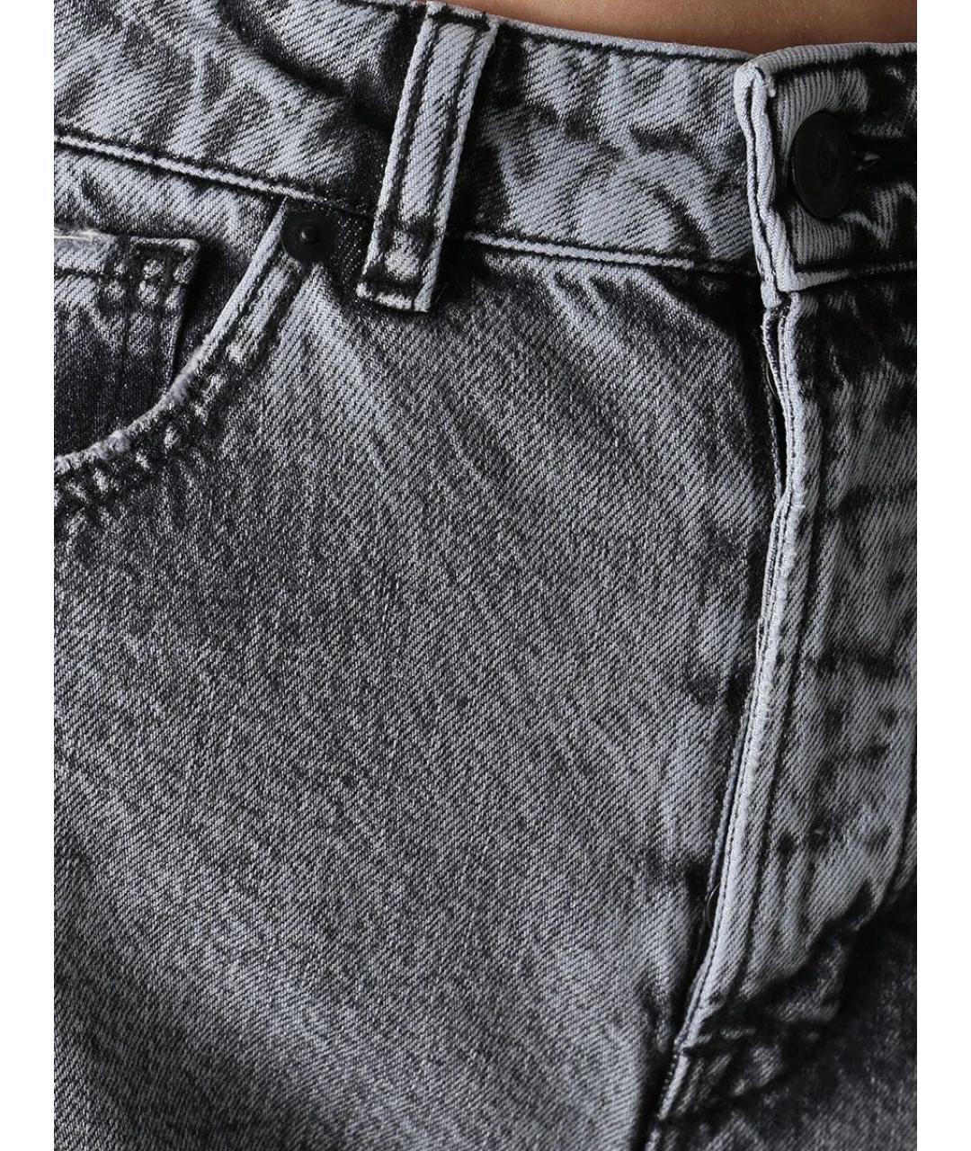 3X1 Серые хлопковые прямые джинсы, фото 3