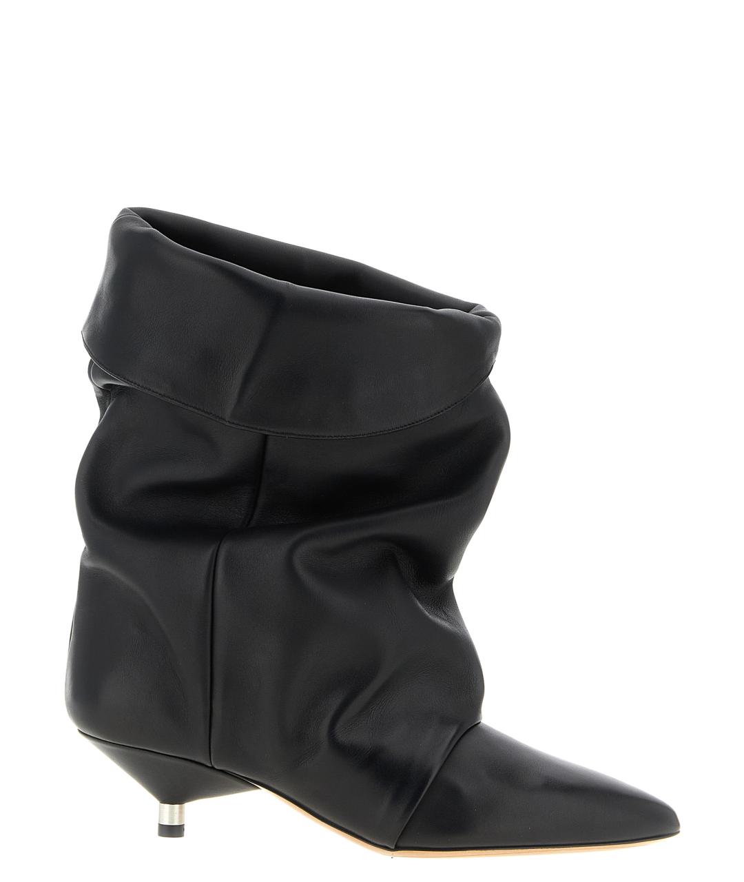 ISABEL MARANT Черные кожаные ботильоны, фото 1