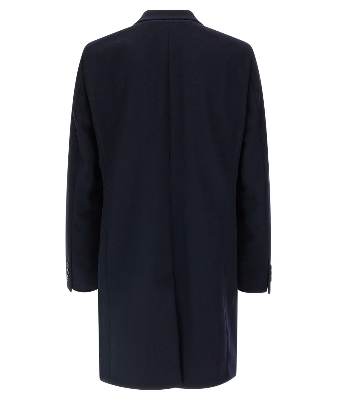 HUGO BOSS Синее шерстяное пальто, фото 2