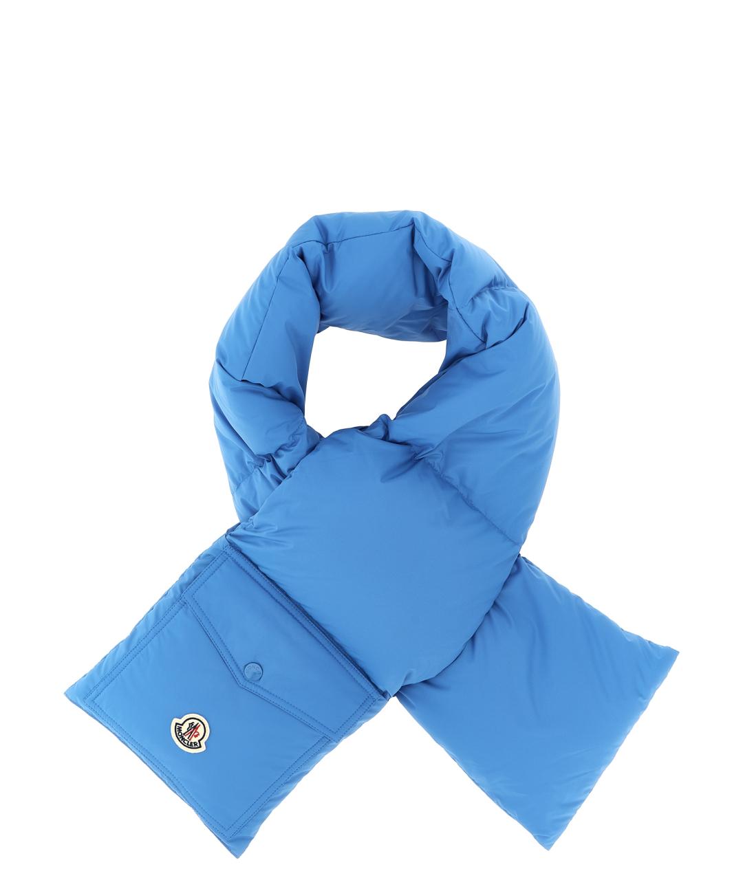 MONCLER Синий шарф, фото 1